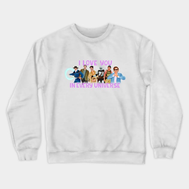 Purple Universe Crewneck Sweatshirt by Podro Pascal